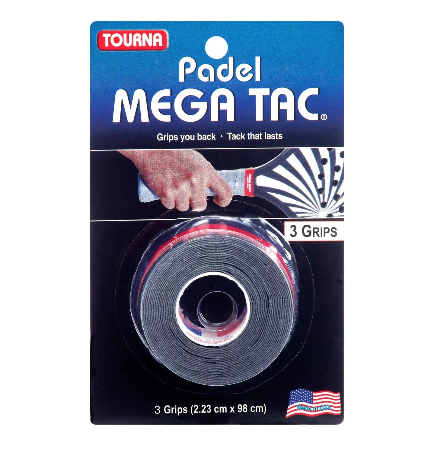 Tourna Mega Tac Black, ×3