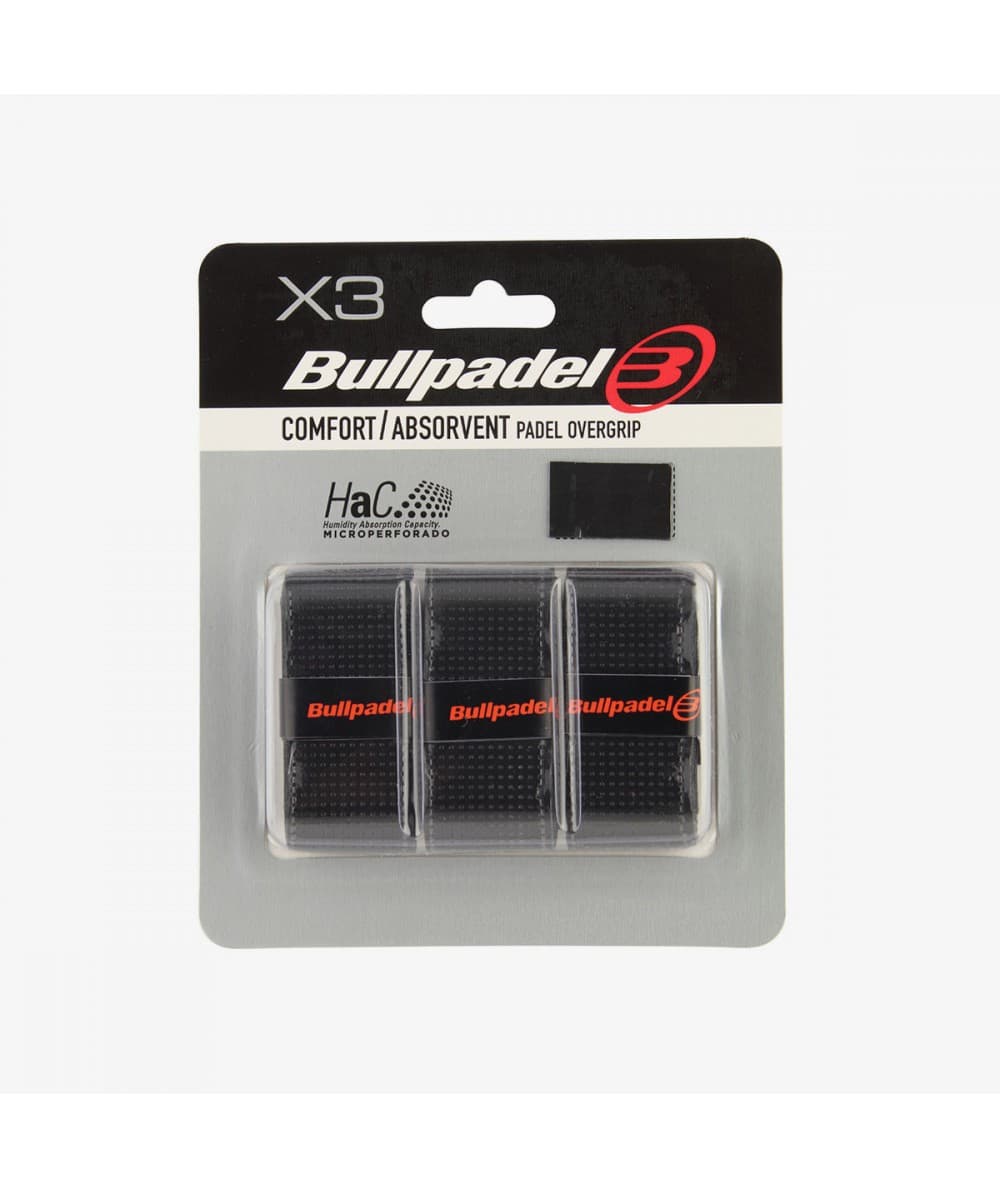 BULLPADEL GB-1201 Comfort Absorbent Black, ×3