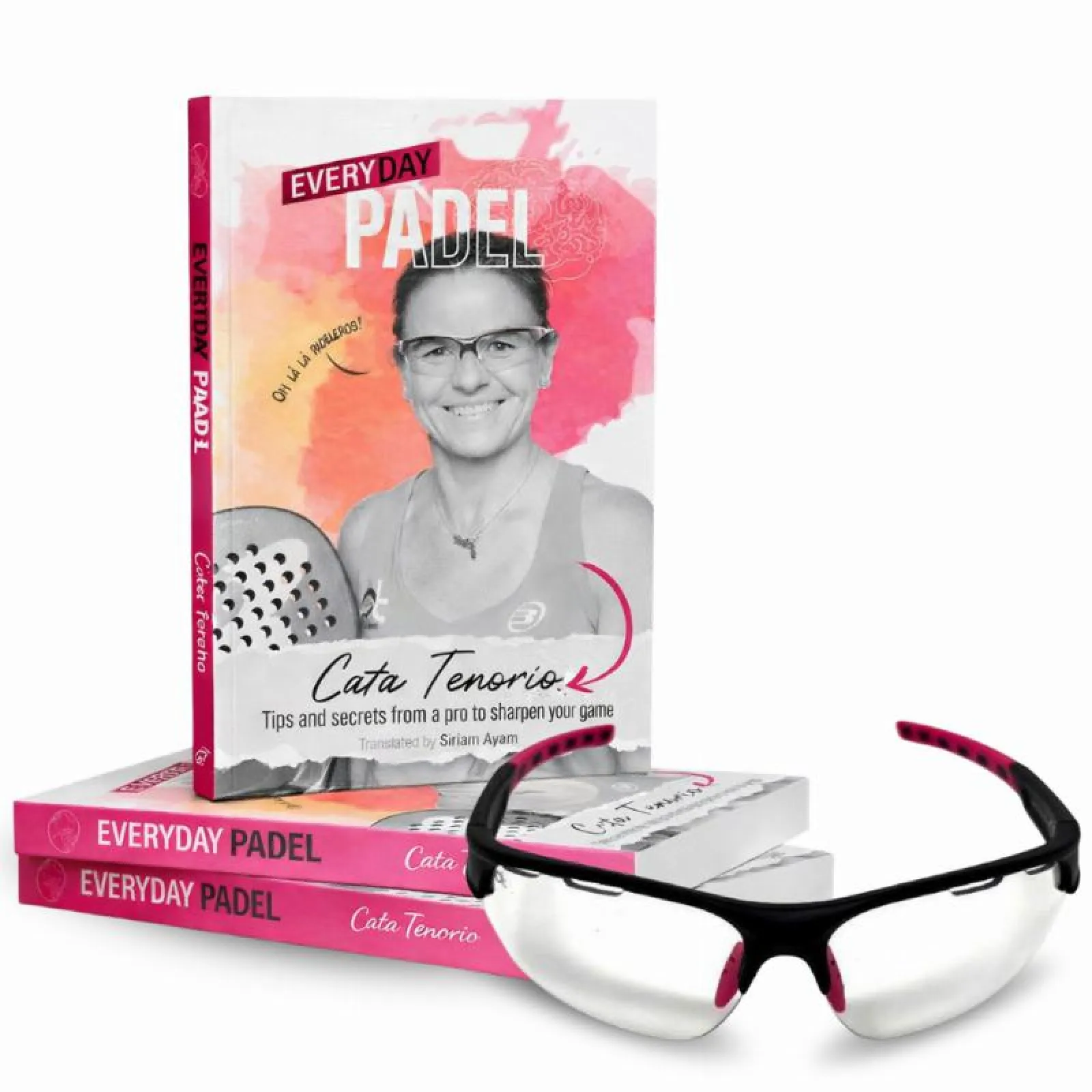 Комплект Cata Tenorio Addictive Javea C10 Glasses + English Padel Book