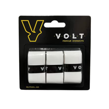 Padel overgrips VOLT Premium White ×3