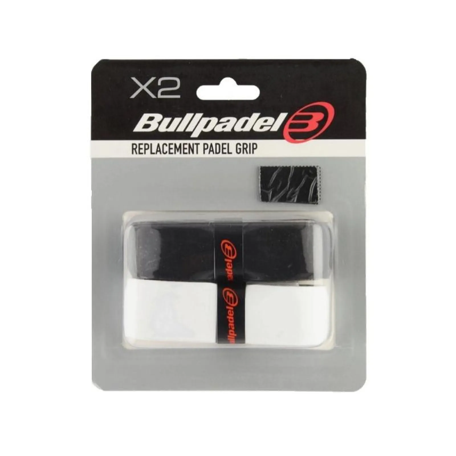 Base grip Bullpadel Replacement GR1210, black and white, 2 pcs